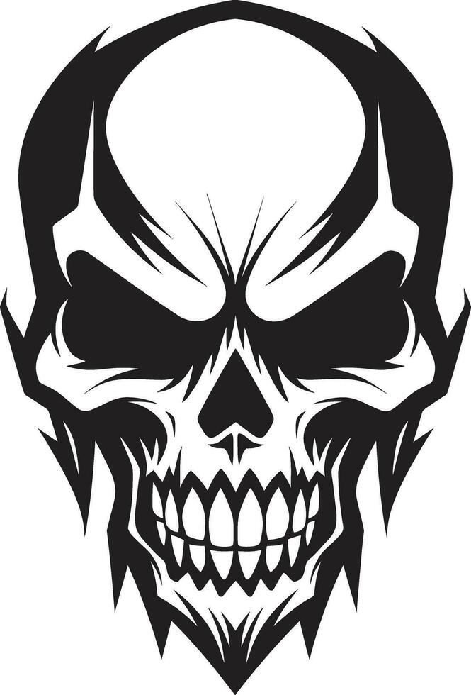 Wraiths Gaze Sinister Skull Symbol Necromancers Vector Dark Art of Death