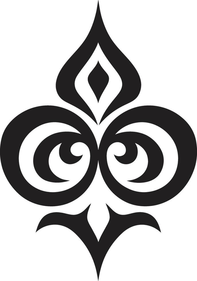 elegante patrones Arábica floral losas en negro intrincado Arábica arte floral logo vector