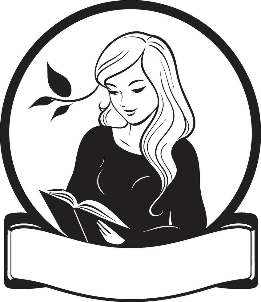 Brushing Up on Knowledge Female Teacher and Book Icon Visual Learning Journey Woman with Book Vector Art