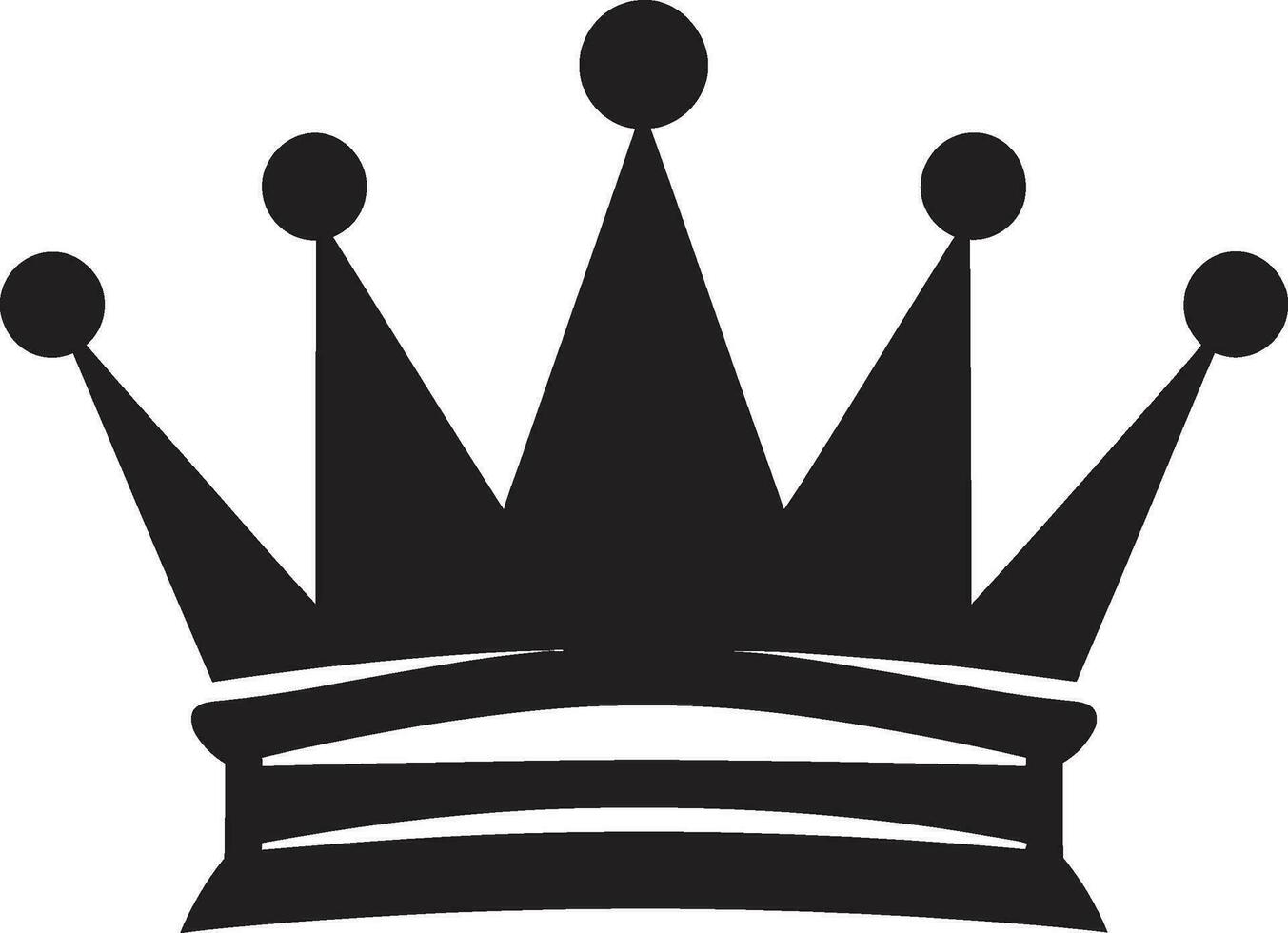 Black and Majestic Crown Vector Symbol Majestic Monarch Crown Logo