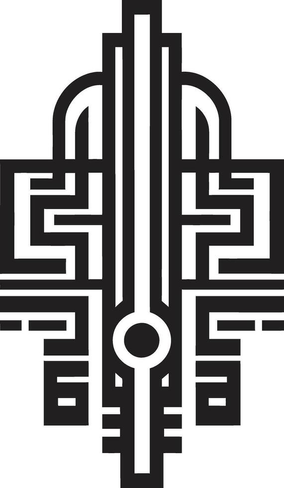 Abstract Pulse Realms Digital Futurism Symphony vector