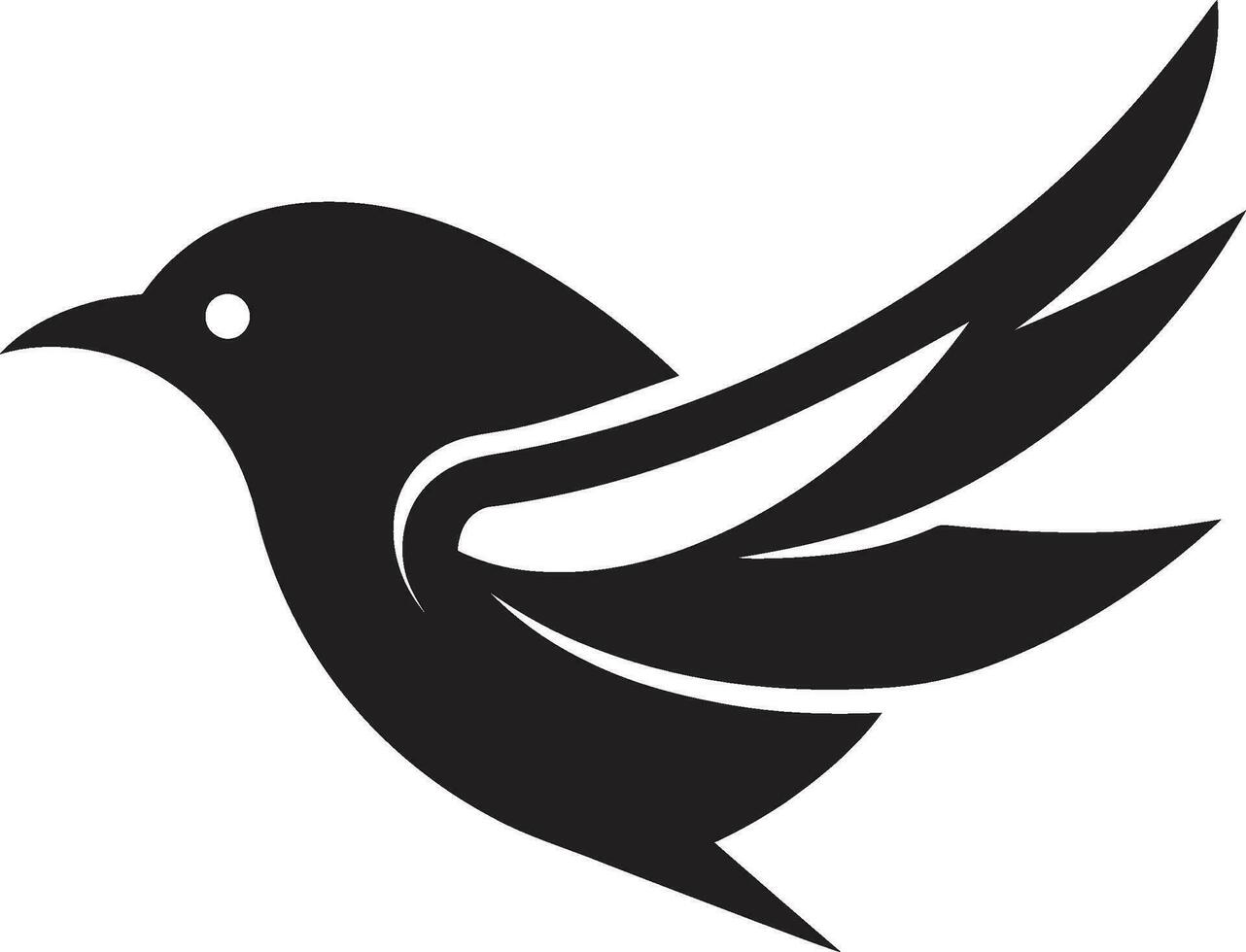 Graceful Peacock Icon Sparrow Serenade Badge vector