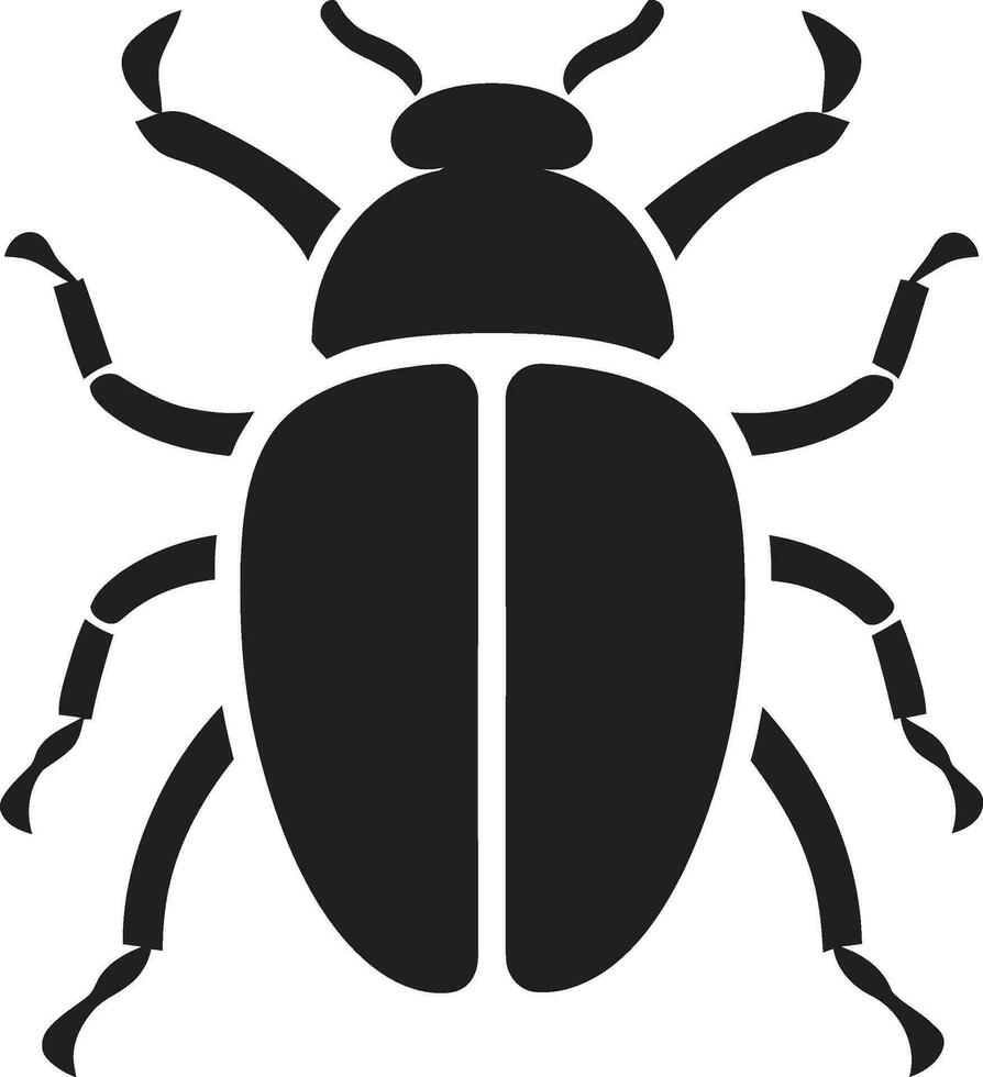 escarabajo coronado emblema soberano insecto sello vector