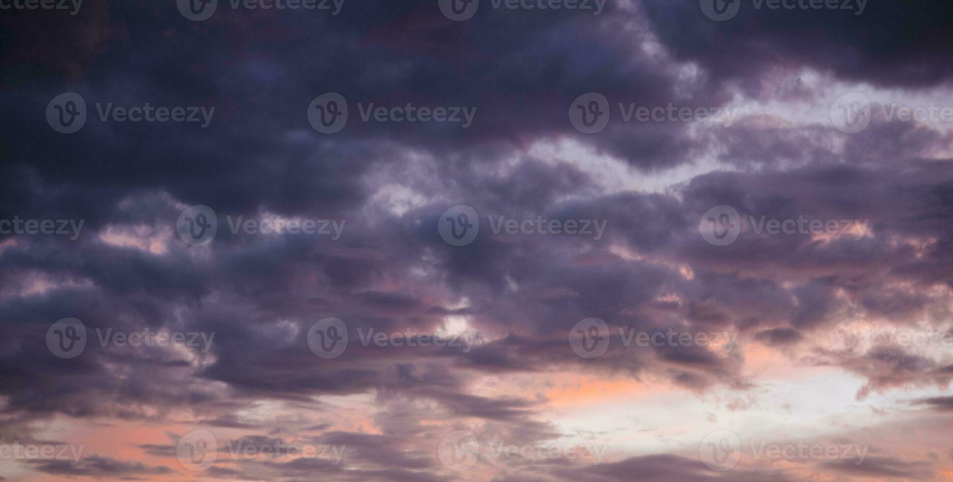 Amazing colored stormy sky photo