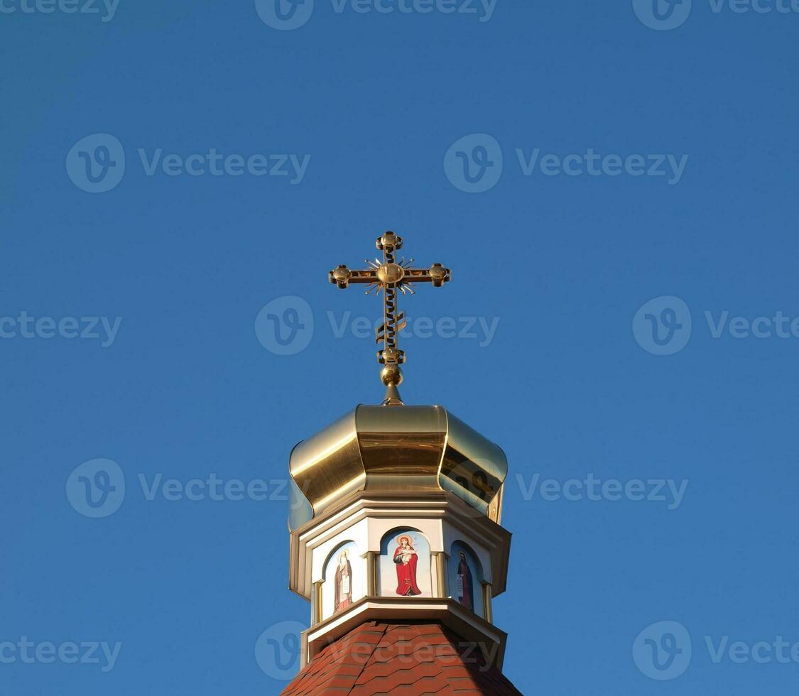 Orthodox church cross photo