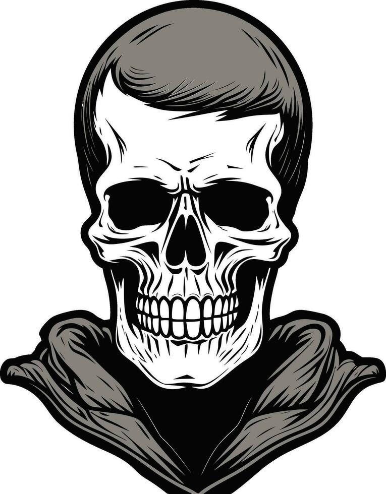 Phantoms Charm A Haunting Vector Head Skeletal Secrets The Cryptic Skull Emblem