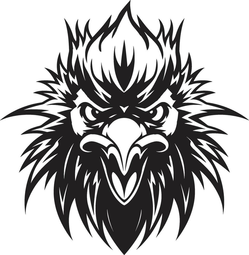 Rooster Majesty in Vector Art A majestic rooster showcasing artistic creativity Minimalist Chicken Logo Design A minimalistic approach to a powerful mascot