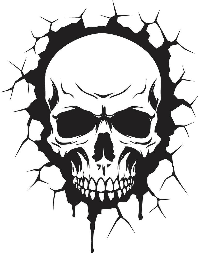 Unearthed Secrets The Enigmatic Vector Skull Icon Mystical Wall Intrigue A Skulls Cryptic Appearance