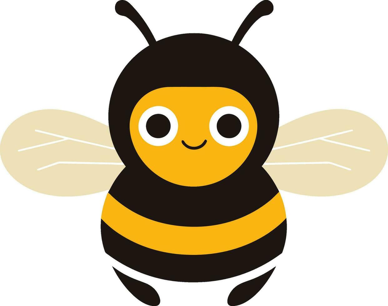 elegante abeja icono Colmena Reino sello vector