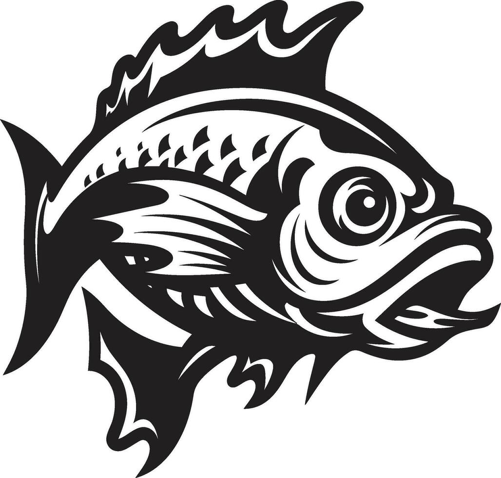 intrigante ictiología pescado vector esqueleto diseño oceánico iluminación pescado esqueleto logo icono