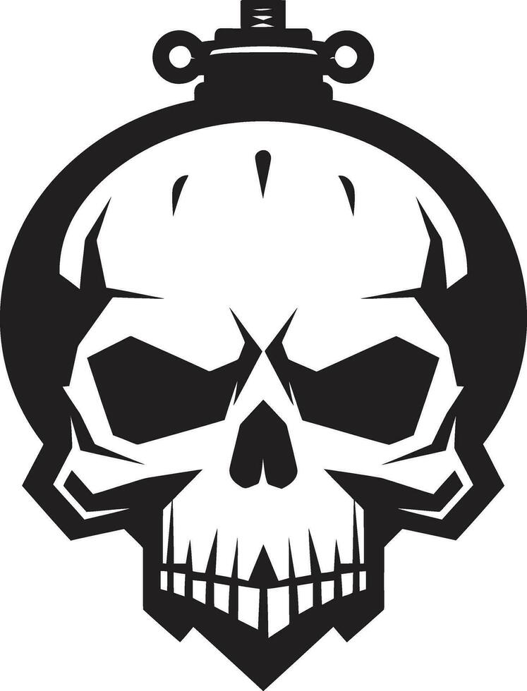 infierno mueca icono misterioso vector diseño calaveras crepúsculo vago vector logo