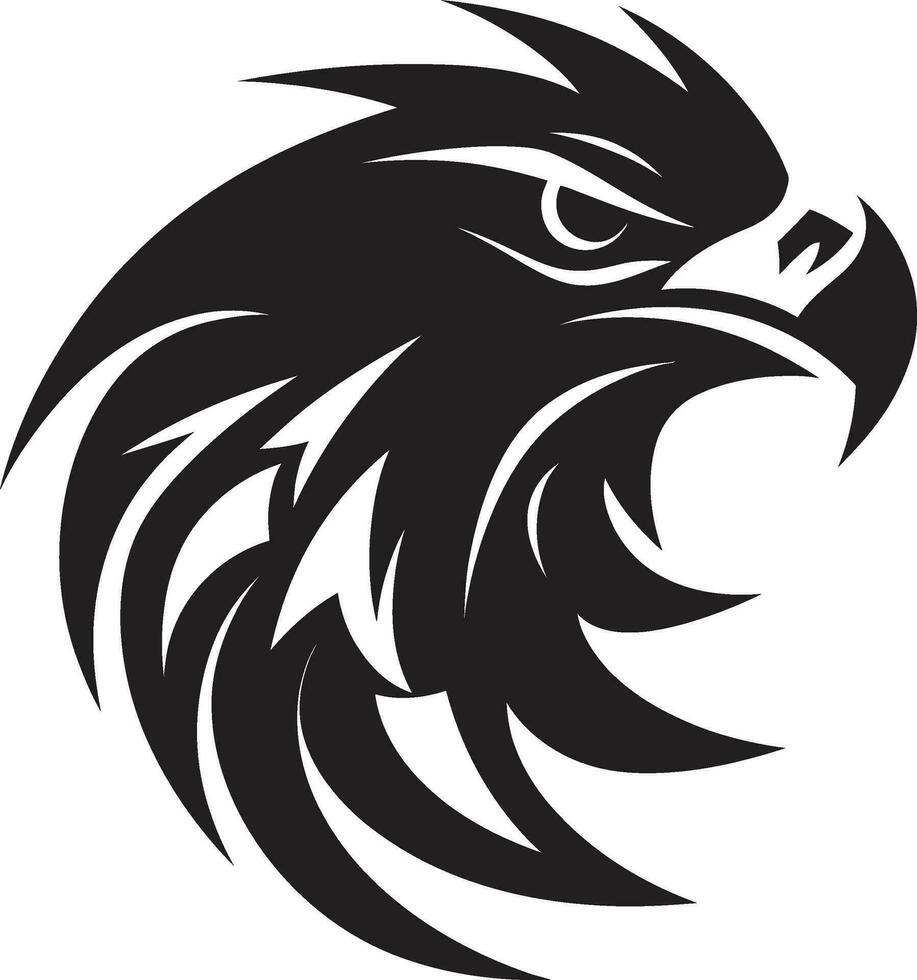 águila excelencia negro icono en vector águilas gracia negro logo con majestuoso pájaro