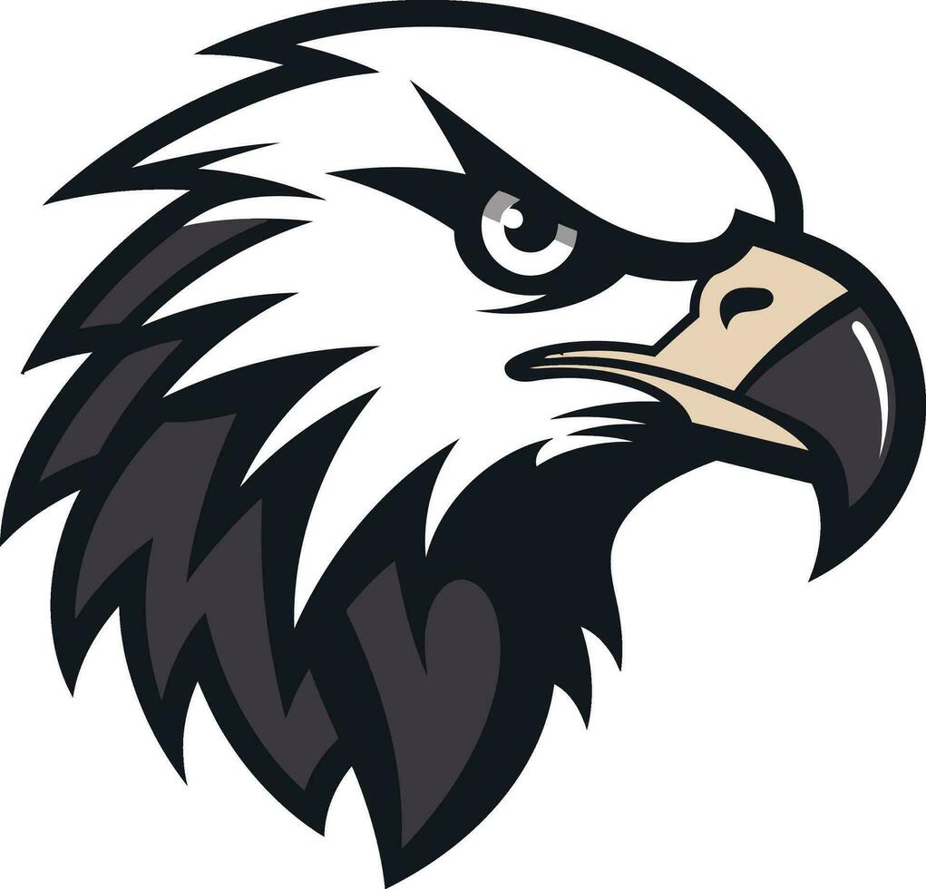 Vector Artistry Redefined Eagle Emblem Regal Flight Black Logo with Eagle