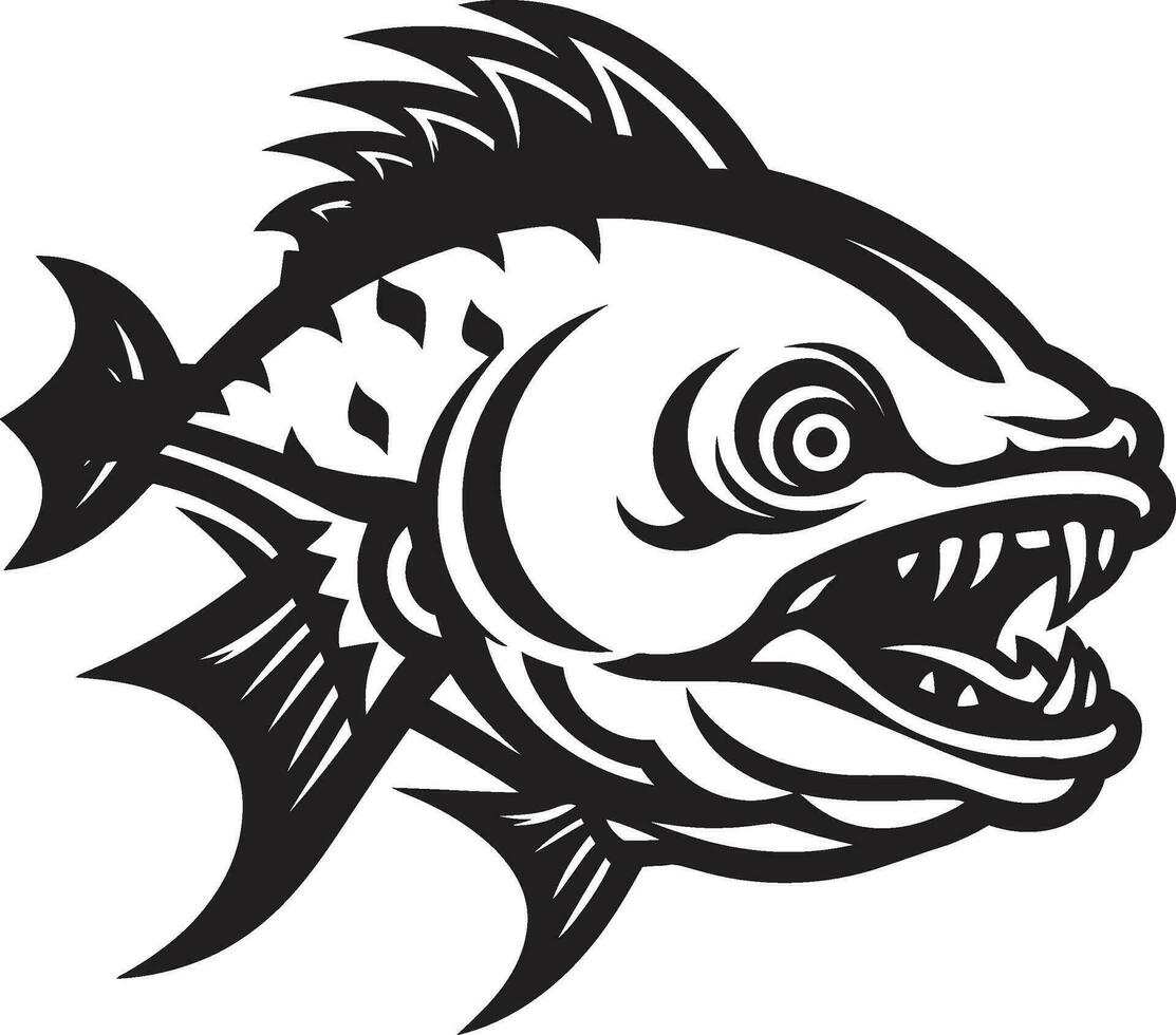 The Submerged Skeleton Fish Bone Vector Art X Ray Views Below Vector Fish Skeleton Symbol