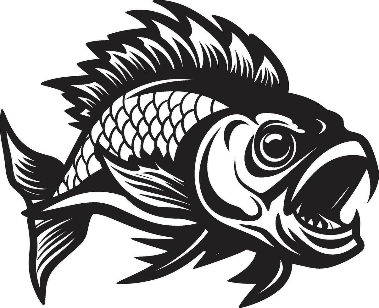 Nautical X Ray Fish Skeleton Logo Symbol Anatomical Artistry Fish Vector Skeleton Icon