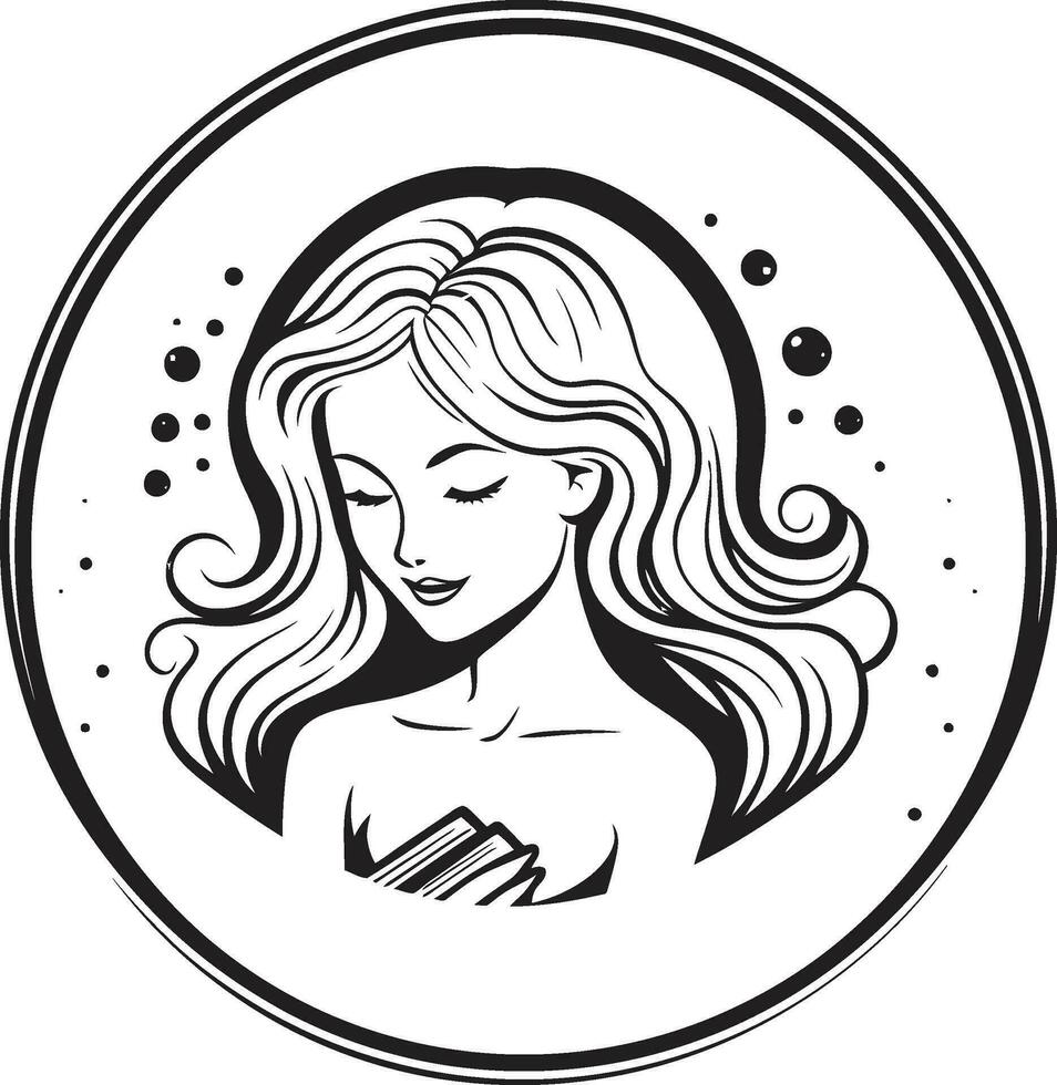 diseño para iluminación mujer y libro icono símbolo colorante mentes hembra profesor y libro vector diseño