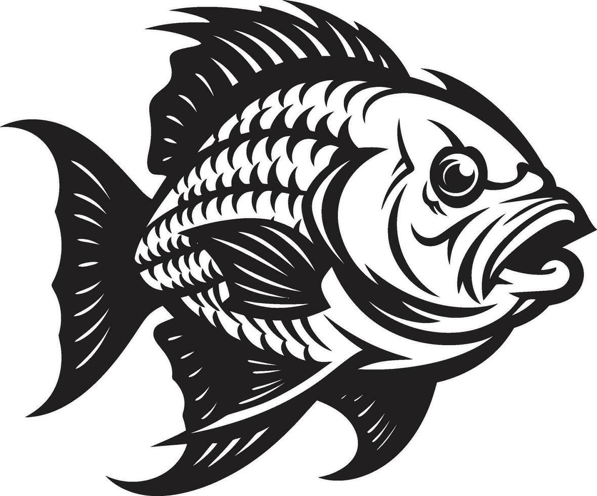 Bones of the Briny Fish Skeleton Logo Art Intriguing Ichthyology Fish