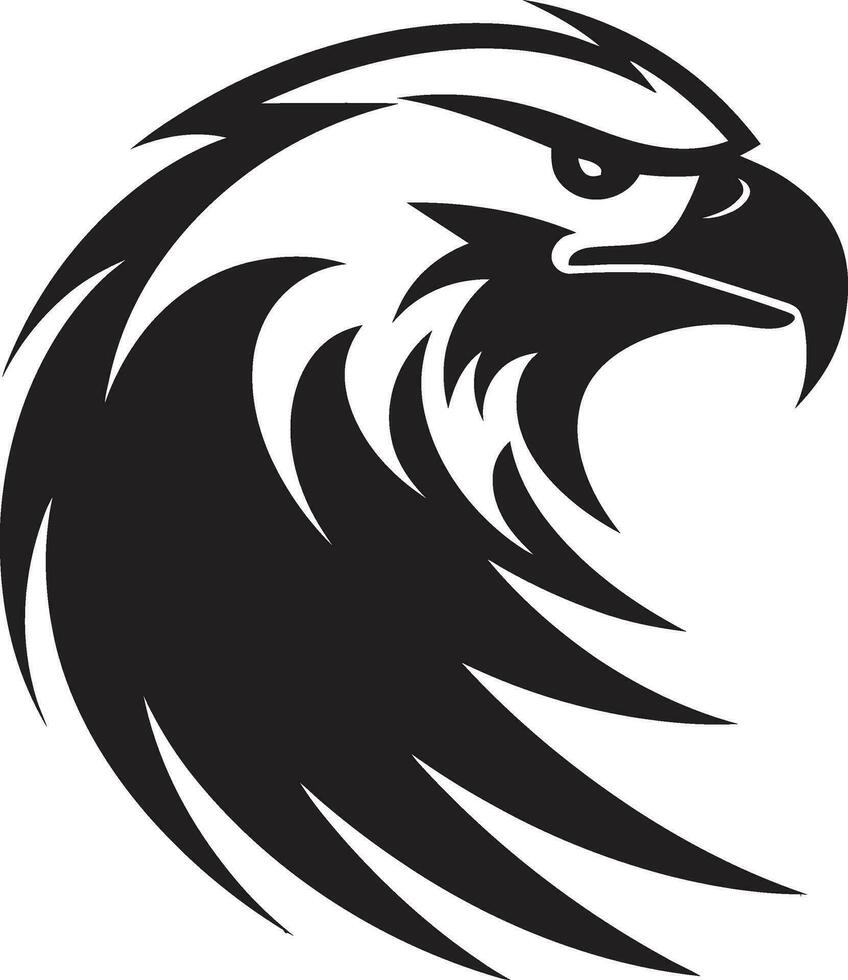 Soaring Eagle Black Emblem Black Beauty Regal Eagle Logo vector