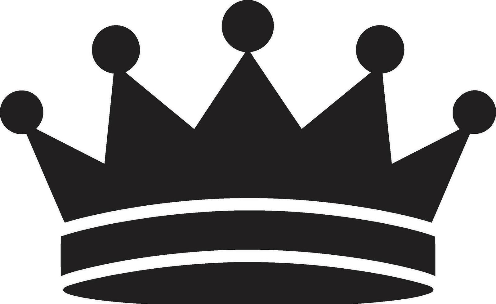 Regal Authority Black Logo Design with Crown Black and Bold Crown Vector Symbol 34063024 Vector