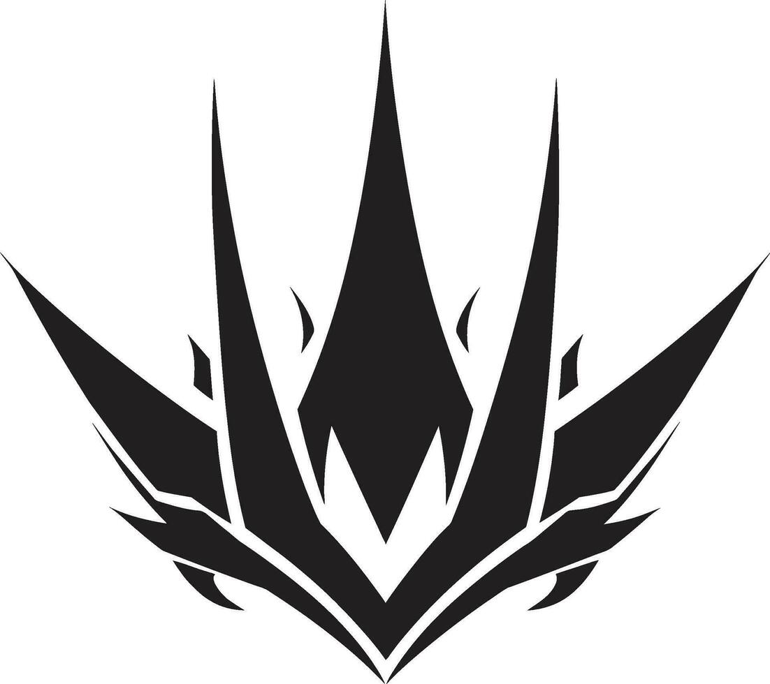 Royal Grandeur Black Crown Icon in Vector Crown of Distinction Black Logo Design