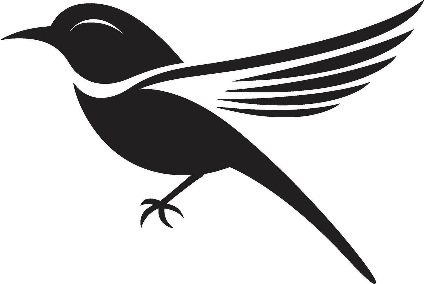 Soaring Seagull Design Night Owl Logo vector