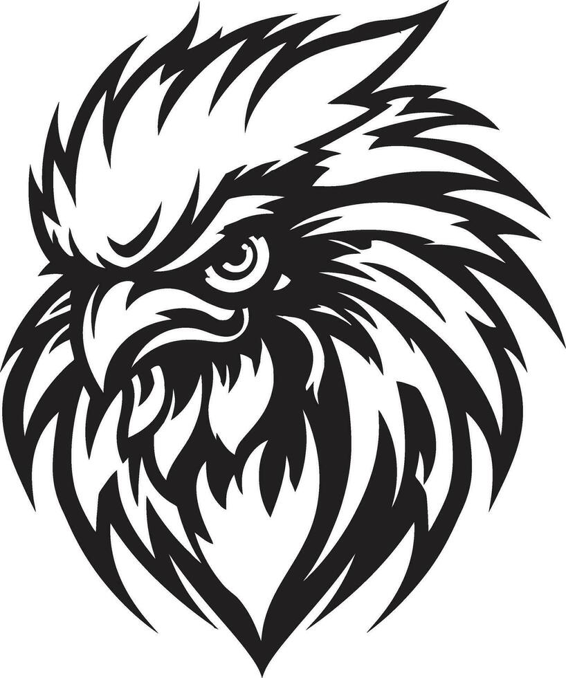 Graceful Rooster Logo A logo that exudes grace and charm Minimalistic Chicken Symbol A minimalistic approach to the iconic rooster vector