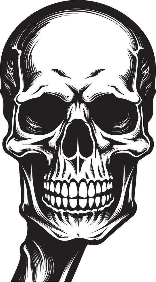 Obscure Enigma A Cryptic Vector Logo Skull of the Abyss A Sinister Icon