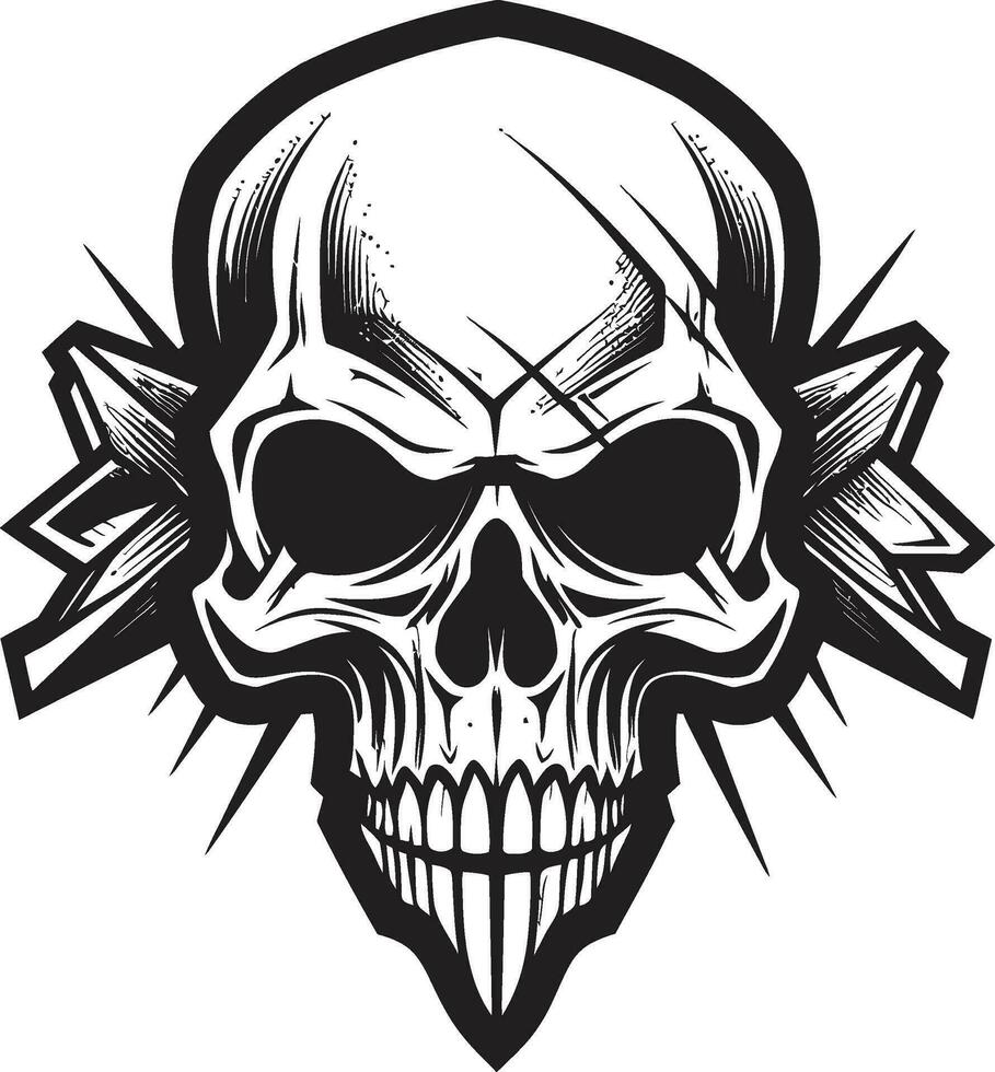 Mystical Mourning A Sinister Design Nocturnal Secrets The Shadowed Emblem vector