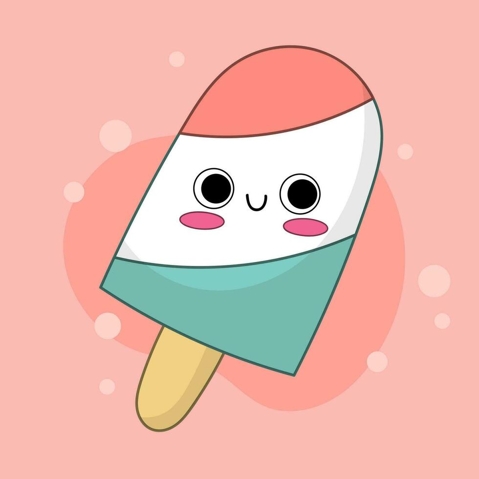 cute ice cream vector