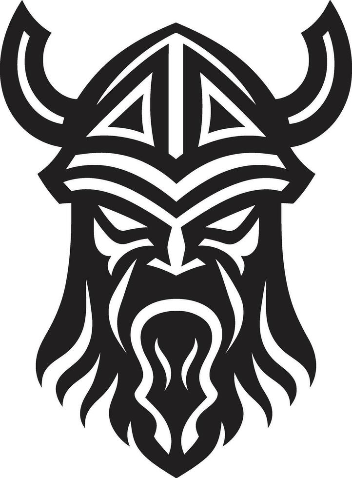 Iceborne Marauder A Viking Emblem of Frost Nordic Navigator A Viking Logo in Vector