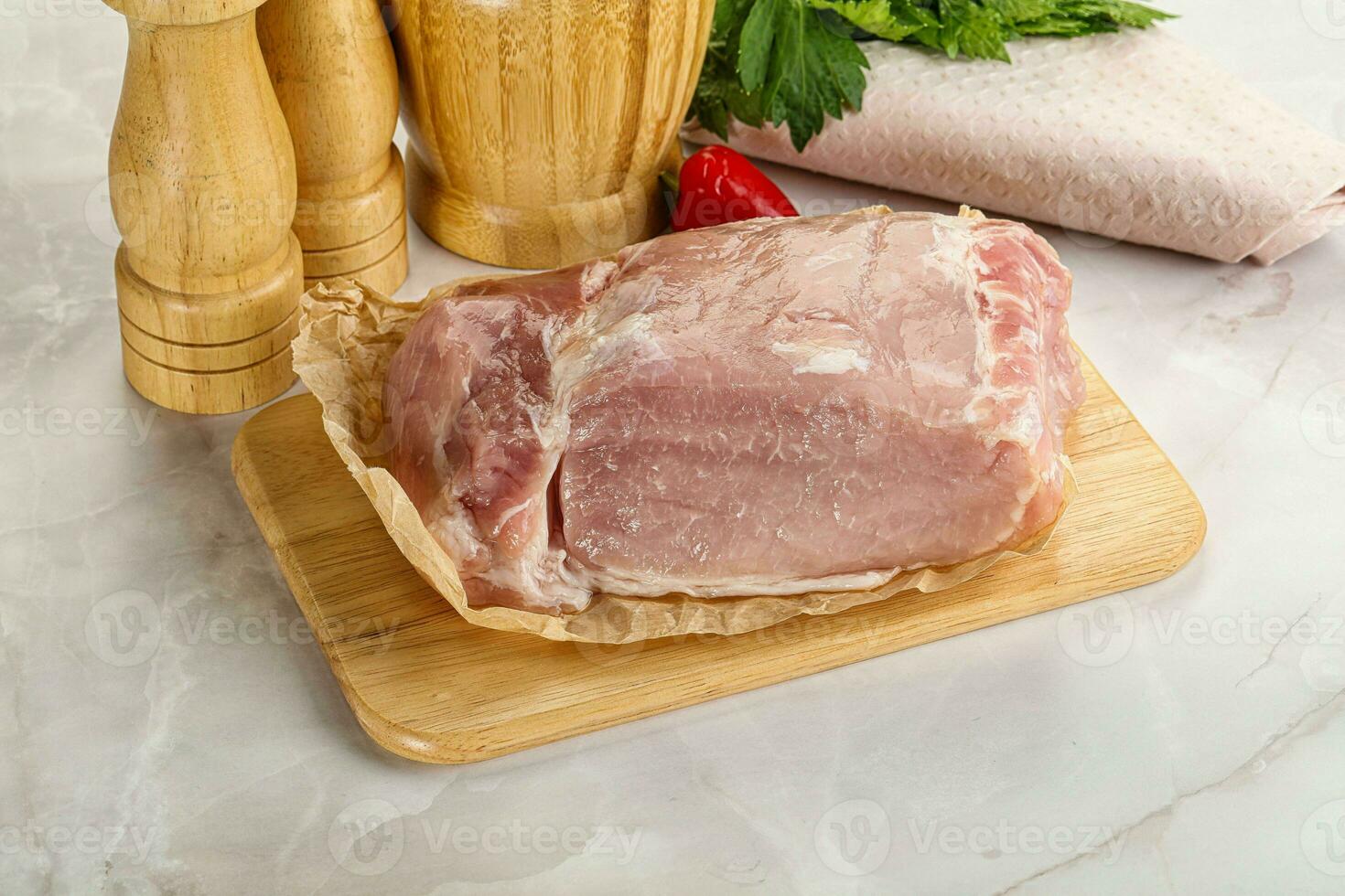 Raw uncooked pork meat loin 34063759 Stock Photo at Vecteezy
