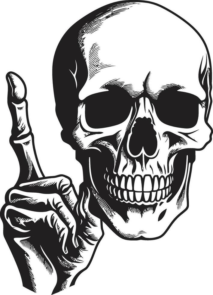 Crypt Keepers Grin Ominous Symbol Wraiths Whispers Enigmatic Emblem vector
