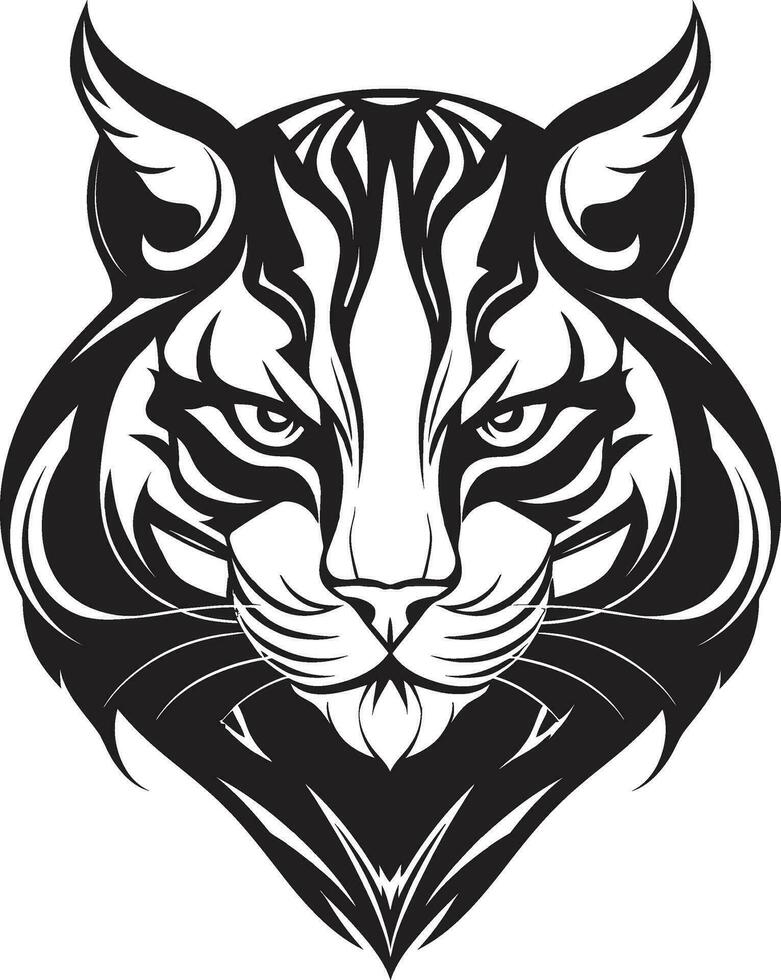 Bobcat Wild Predator Animal Vector Design A Fierce and Beautiful Wild Cat Bobcat Vector Design A Wild Predator Animal in a Vector Illustration Format