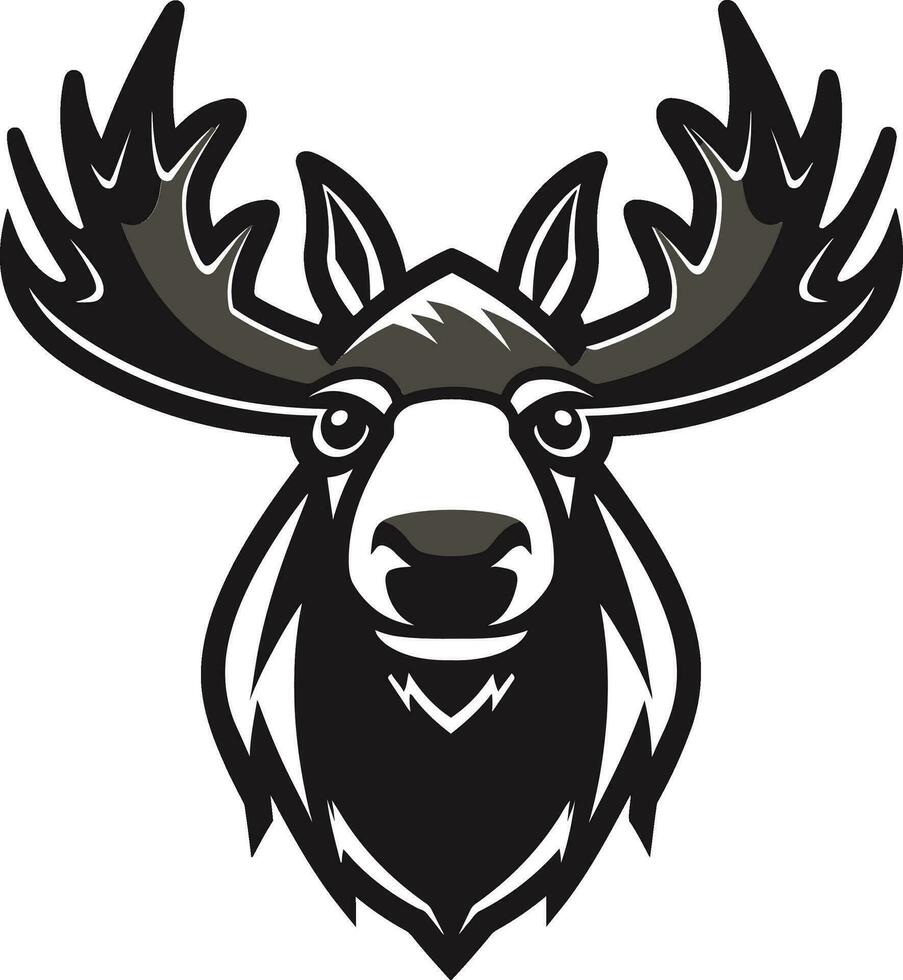 Sleek Moose Symbol for Modern Branding Moose Profile in Vector Artistry