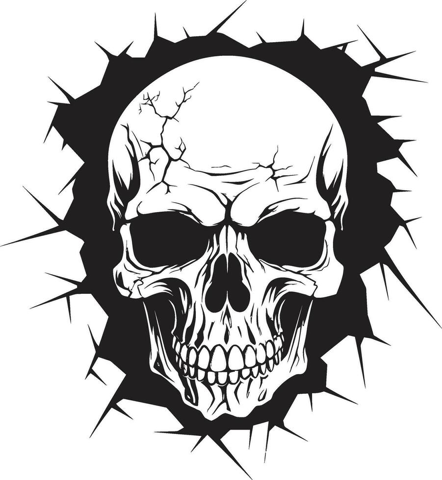 A Journey through Shadows The Emergence of the Skull Gothic Wall Resurgence The Hidden Gaze of the Vector Skull