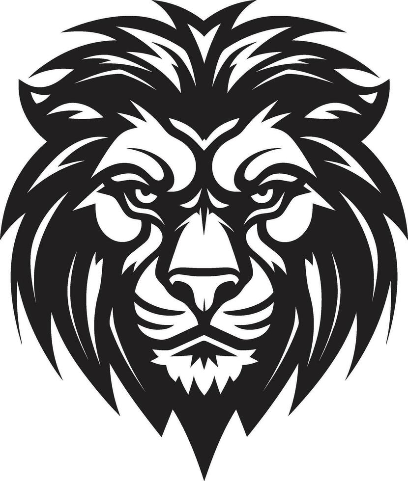 Roaring Excellence Black Lion Icon Design   The Excellence of Roar Proud Power Black Vector Lion Logo Excellence   The Power of Pride