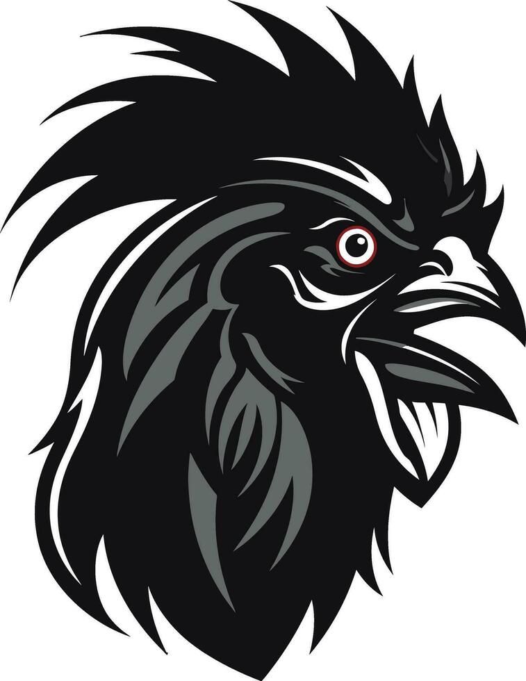 pollo emblema para moderno marca gallo silueta en vector Arte