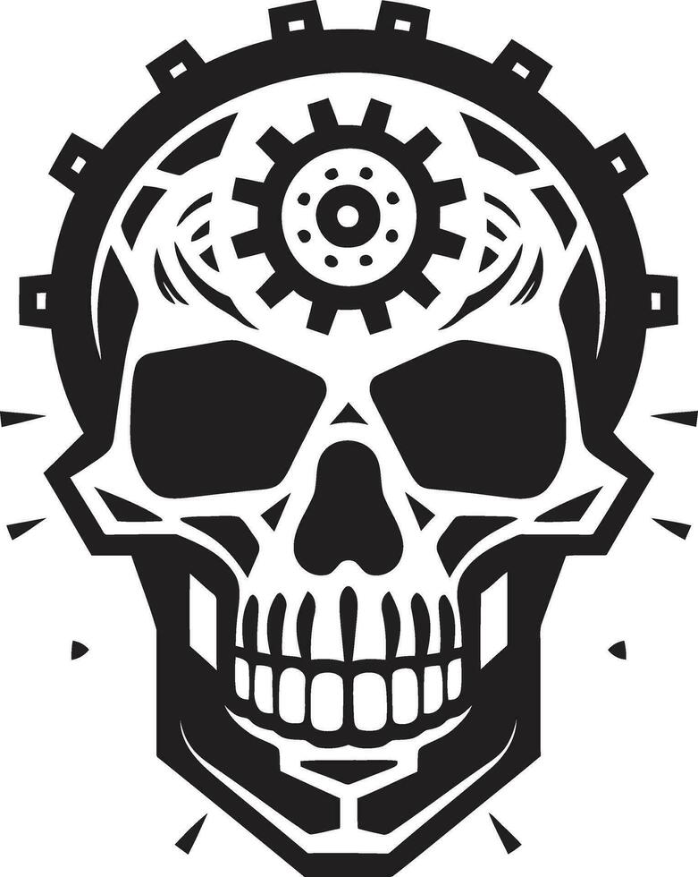 Steampunk inspired Cyber Skull A Timeless Revolution Robotic Mechanical Skull Where Technology Meets Aesthetics vector