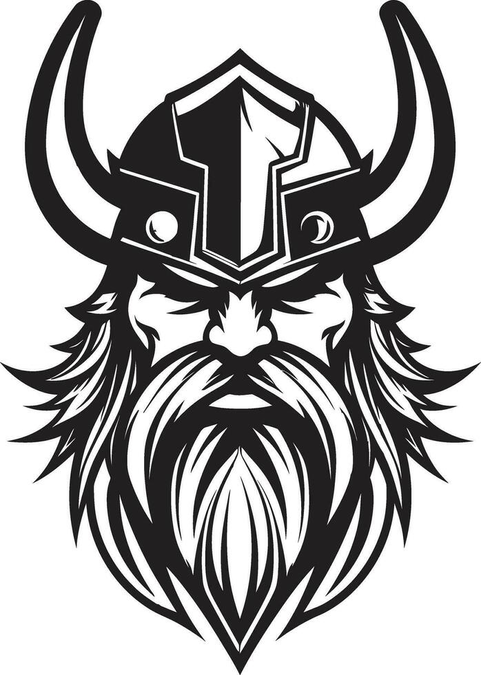 Odins Descendant A Viking Mascot of Valor Thors Thunderclap A Viking Icon of Thunder vector