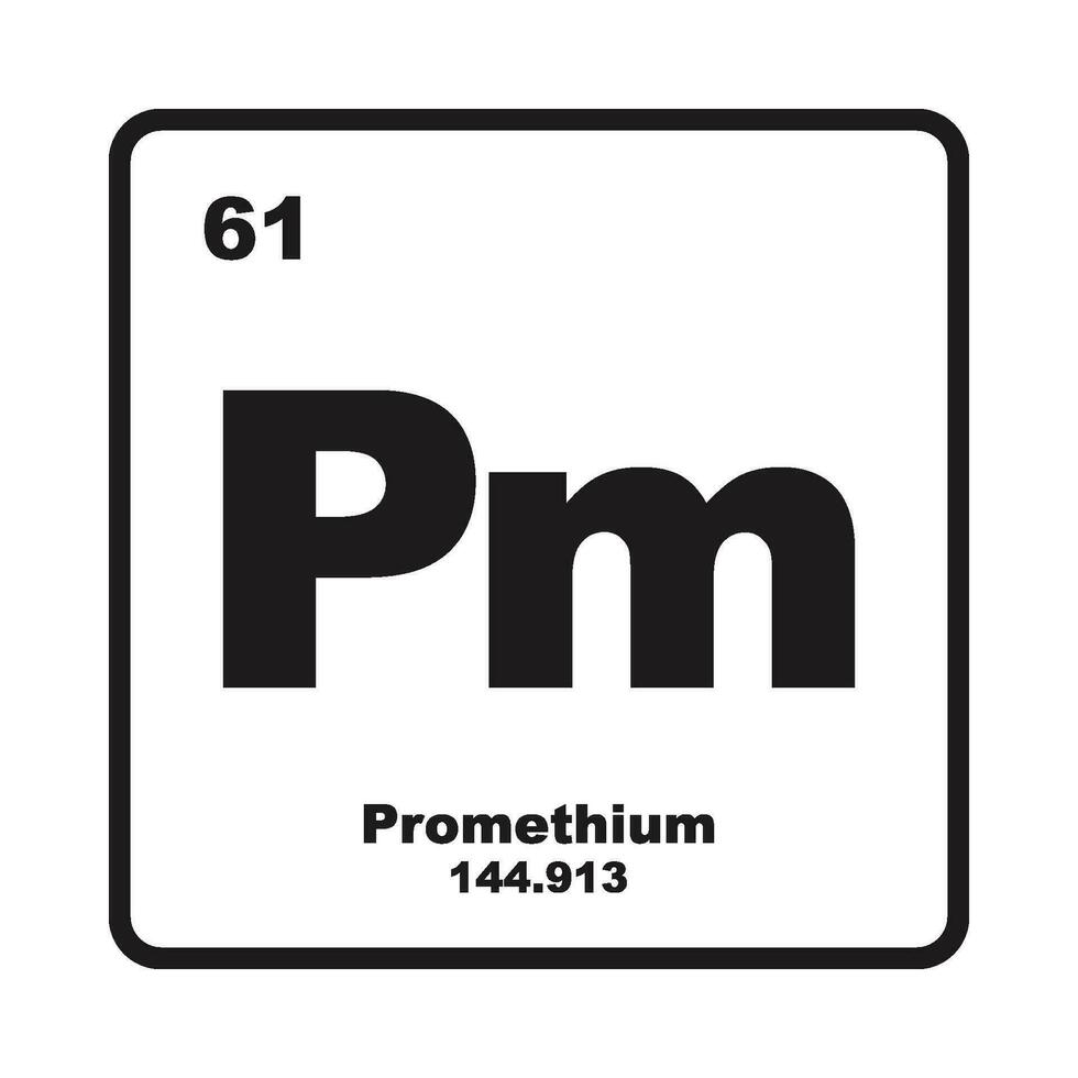 Promathium element icon vector
