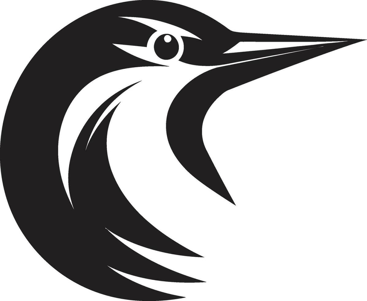 Black Woodpecker Vector Logo A Great Choice for Professional Services Businesses Black Woodpecker Bird Logo Ideal for Government and Public Sector Organizations