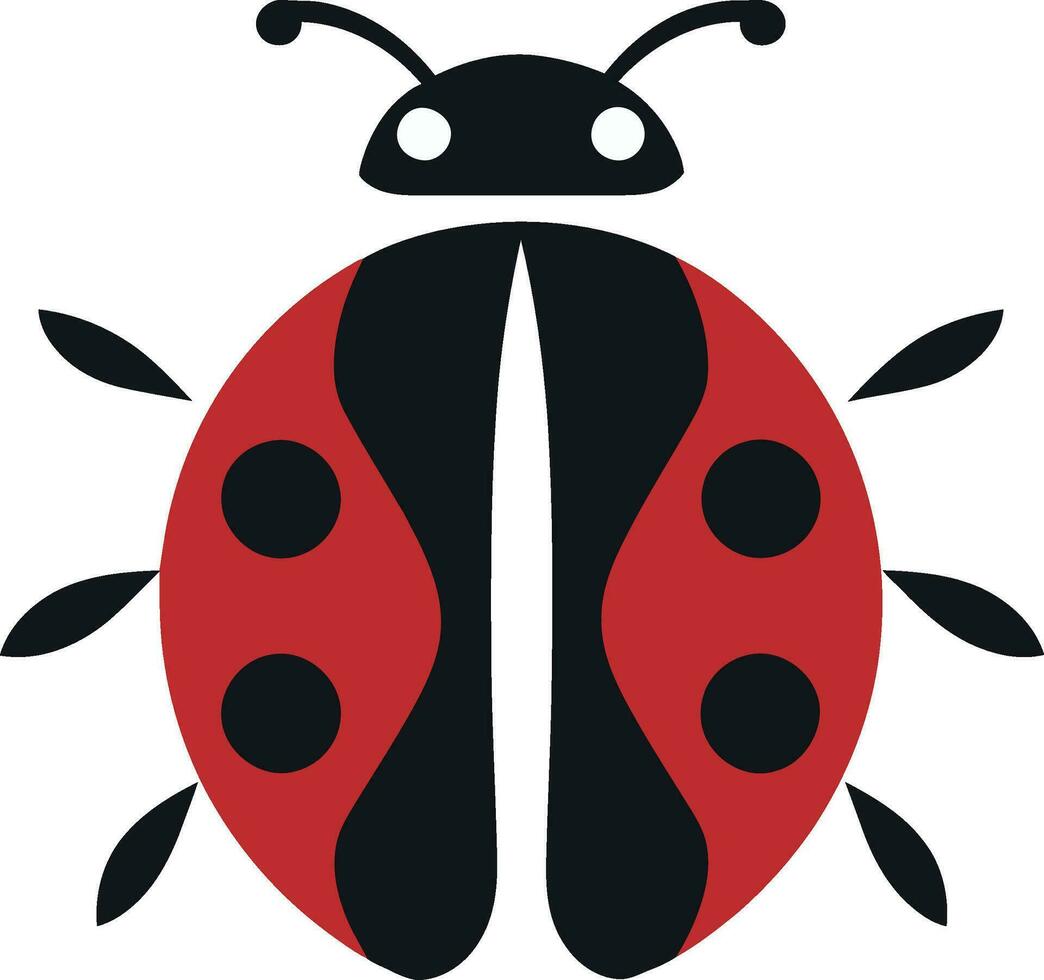 Vectorized Emblems Eyes of Delight Silhouette of a Crawling Bug vector