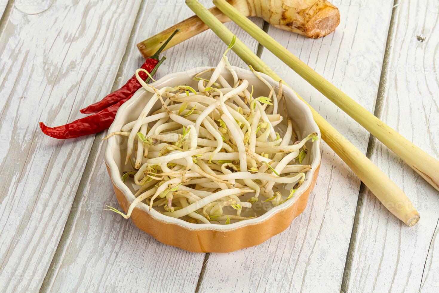 Asian cuisine Mash bean sprout photo