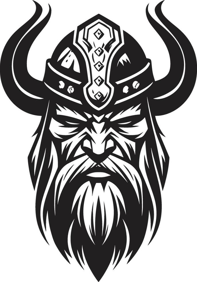 Frosty Marauder A Viking Icon of Ice Nordic Navigator A Seafaring Viking Symbol vector