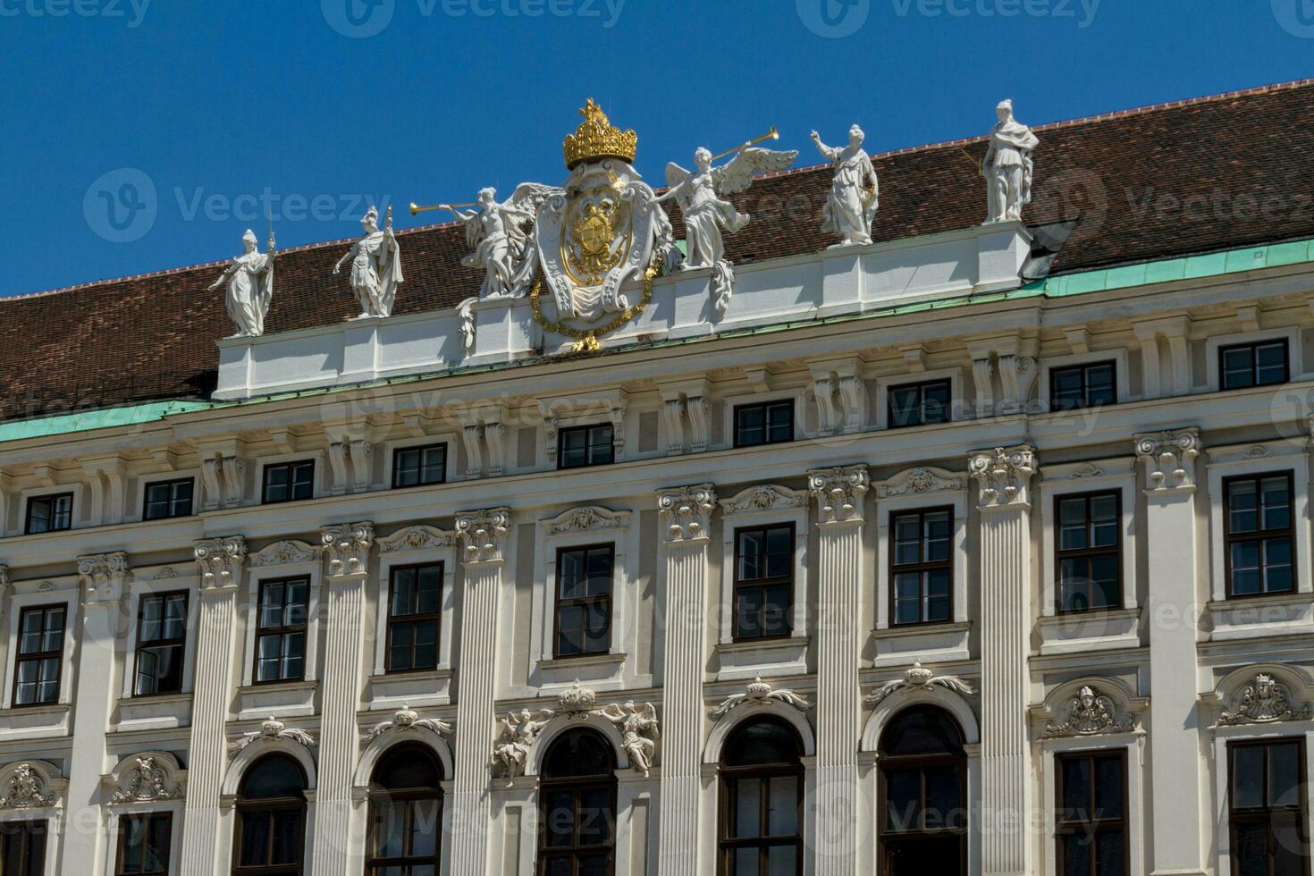 palacio y monumento de hofburg. Viena, Austria. foto