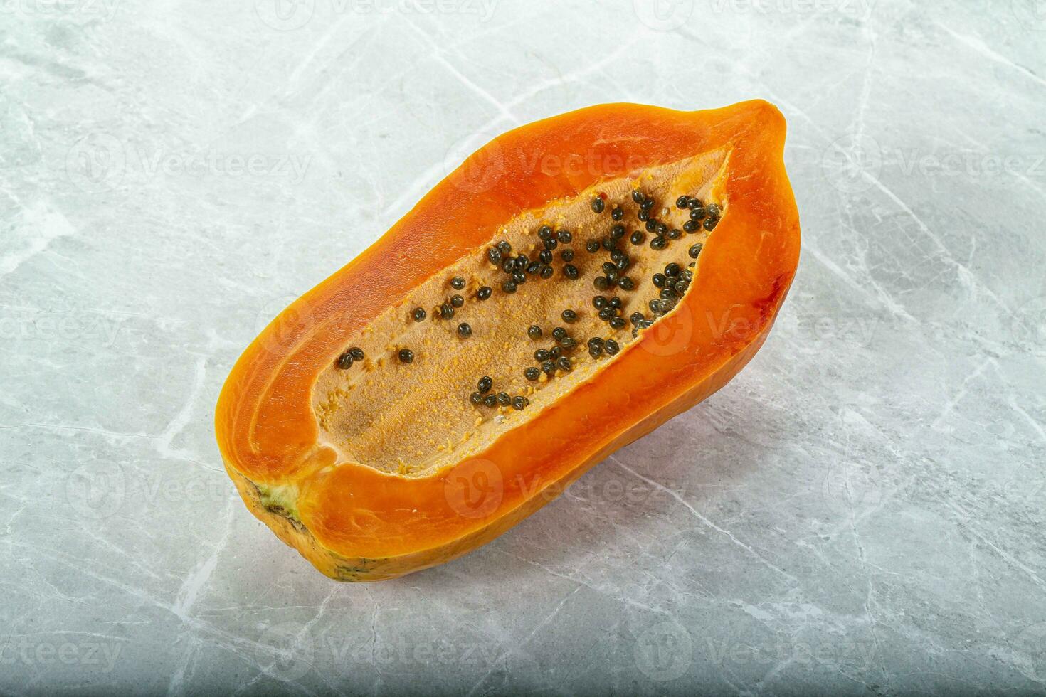 Sweet and juicy tropical papaya photo