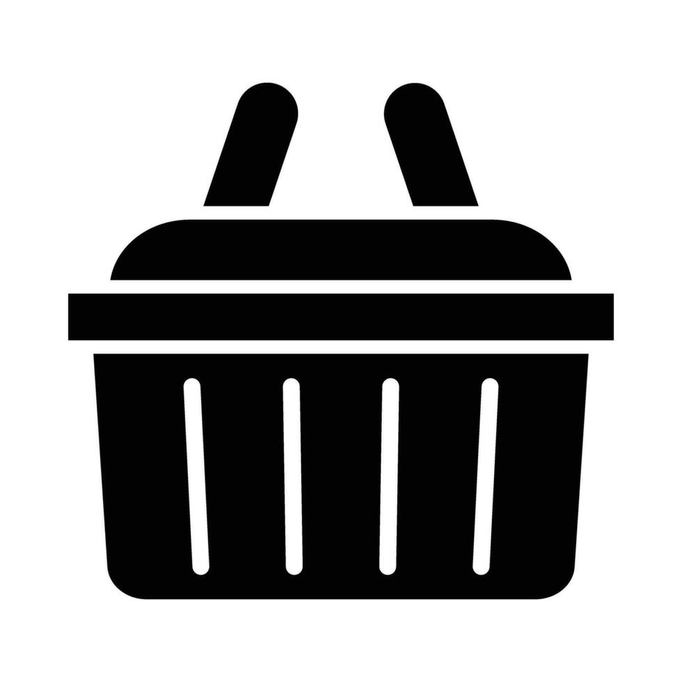 Shopping Basket Vector Glyph Icon For Personal And Commercial Use.