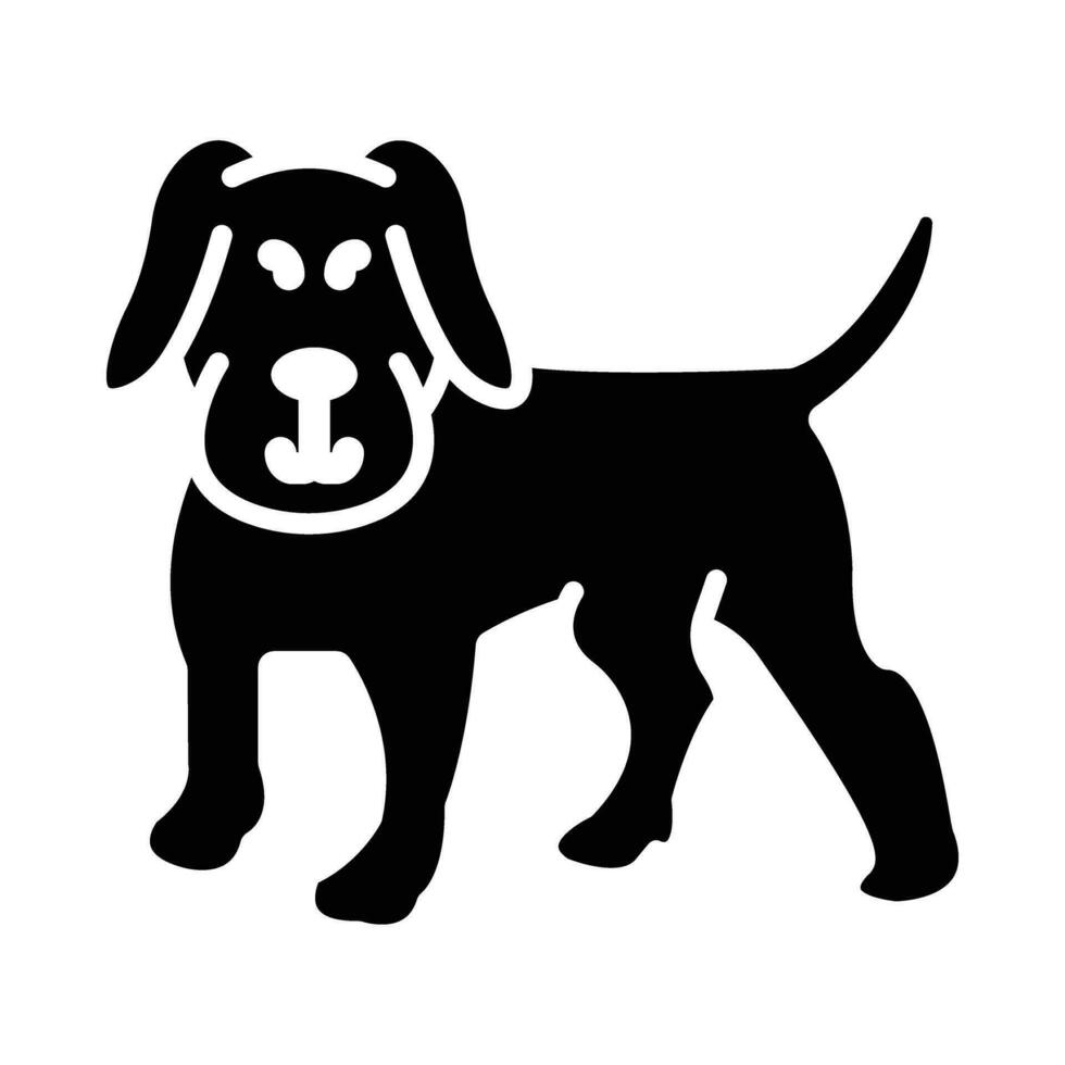 Dog Vector Glyph Icon For Personal And Commercial Use.