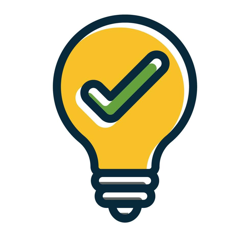 Solution Vector Thick Line Filled Dark Colors
