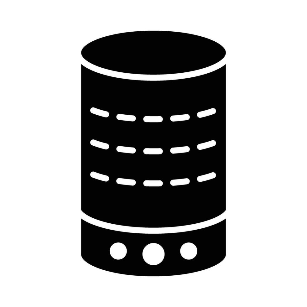 Smart Speaker Vector Glyph Icon For Personal And Commercial Use.
